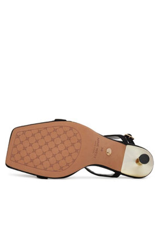 Nine West Sandały S3SH1996-01 Czarny. Kolor: czarny. Materiał: materiał