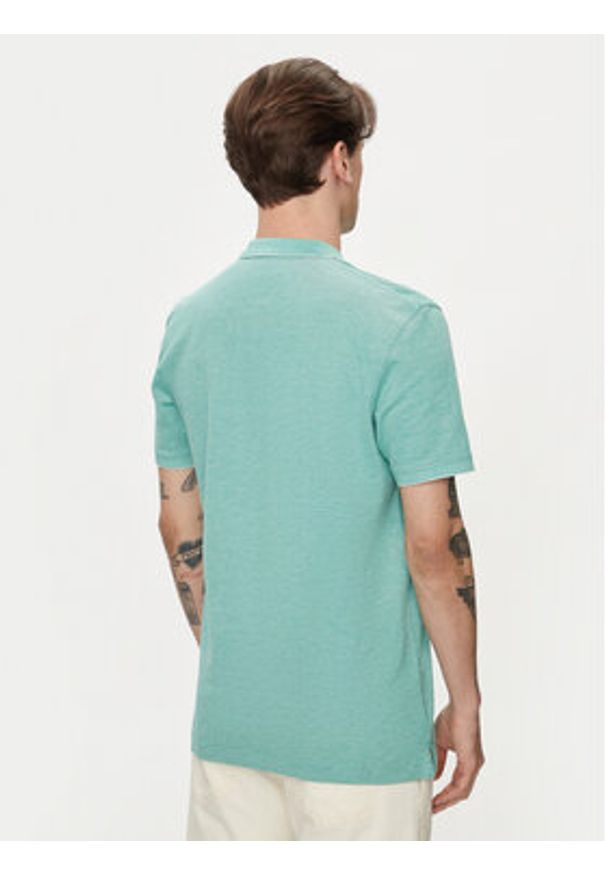 Wrangler Polo Refined 112350393 Zielony Regular Fit. Typ kołnierza: polo. Kolor: zielony. Materiał: bawełna