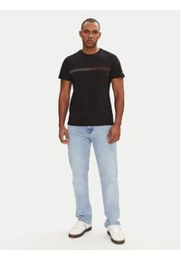 Tommy Jeans T-Shirt Entry Graphic DM0DM20779 Czarny Slim Fit. Kolor: czarny. Materiał: bawełna