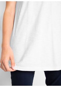 Długi shirt "boxy", krótki rękaw bonprix biały. Kolor: biały. Długość rękawa: krótki rękaw. Długość: krótkie #6