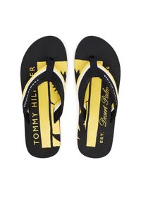 TOMMY HILFIGER - Tommy Hilfiger Japonki Patch Hilfiger Beach Sandal FM0FM05903 Czarny. Kolor: czarny. Materiał: materiał #1