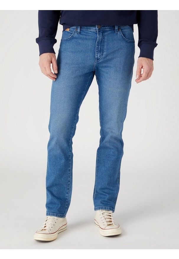 Wrangler - WRANGLER TEXAS SLIM SPODNIE MĘSKIE EASY DAYS W12SHN42M 112328892