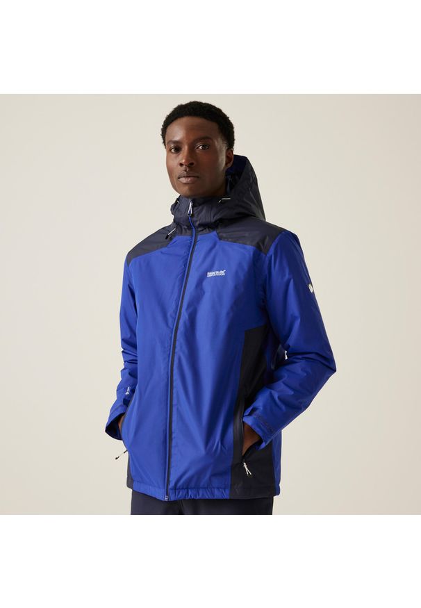 Regatta - Kurtka trekkingowa wodoodporna męska Thornridge II ocieplana. Kolor: niebieski. Materiał: puch