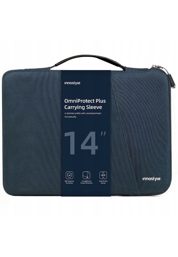 Innostyle - INNOSTYLE TORBA NA LAPTOPA 13 14 WODOODPORNA ETUI OMNIPROTECT PLUS NIEBIESKA. Kolor: niebieski