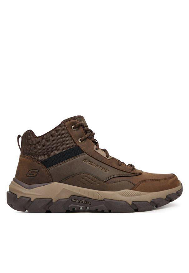 skechers - Skechers Trekkingi Santoro 205587 COC Brązowy. Kolor: brązowy. Materiał: skóra. Sport: turystyka piesza