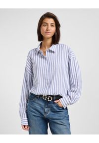 Lee - DAMSKA KOSZULA LEE ELASTICATED SHIRT SURF BLUE STRIPE 112363503 #1
