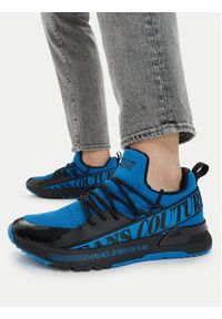 Versace Jeans Couture Sneakersy 80YA3SA3 Niebieski. Kolor: niebieski. Materiał: materiał #5