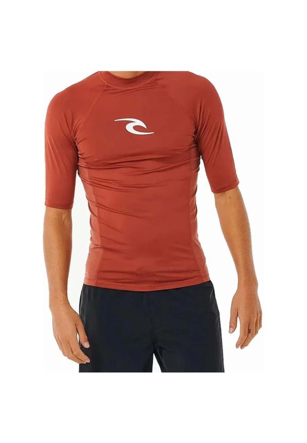 Koszulka do pływania dziecięca Rip Curl Lycra Brand Wave UPF. Kolor: pomarańczowy. Materiał: lycra. Sport: pływanie