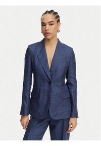 Weekend Max Mara Marynarka Nalut 2615041072 Granatowy Regular Fit. Kolor: niebieski. Materiał: len #1