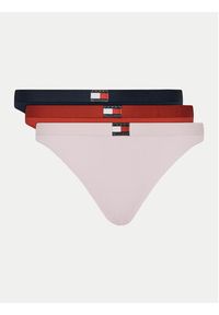 TOMMY HILFIGER - Tommy Hilfiger Komplet 3 par fig klasycznych UW0UW05985 Kolorowy. Materiał: bawełna. Wzór: kolorowy #5