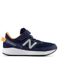 Buty dziecięce New Balance YT570NM3 – granatowe. Okazja: na uczelnię, na co dzień. Zapięcie: rzepy. Kolor: niebieski. Materiał: materiał, syntetyk, guma. Szerokość cholewki: normalna. Sport: turystyka piesza, bieganie #1