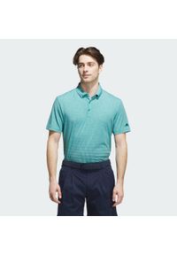 Adidas - Koszulka Go-to Rise Print Polo. Typ kołnierza: polo. Kolor: niebieski. Wzór: nadruk