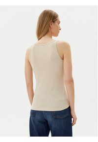 Morgan Top 251-DIDOA Beżowy Slim Fit. Kolor: beżowy. Materiał: wiskoza #3