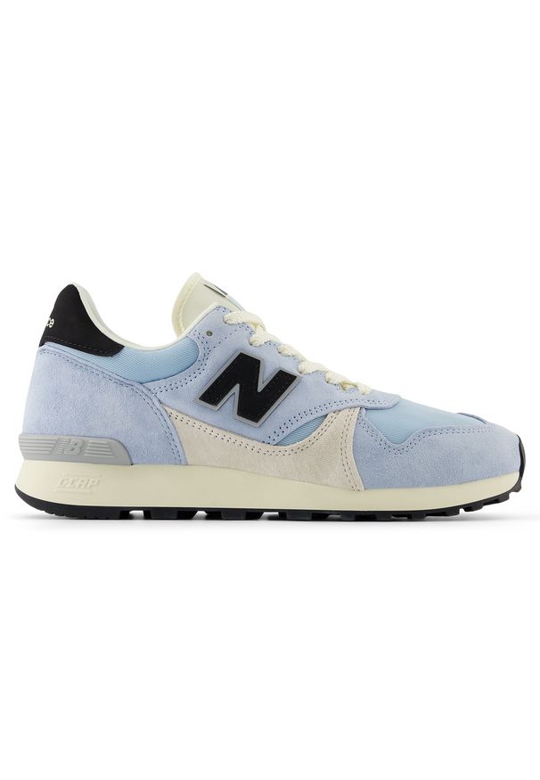 Buty unisex New Balance U475PB – niebieskie. Okazja: na co dzień. Kolor: niebieski. Materiał: zamsz, materiał. Szerokość cholewki: normalna