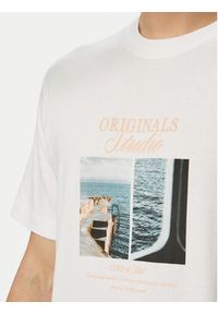 Jack & Jones T-Shirt Norrebro Photo 12291022 Biały Regular Fit. Kolor: biały. Materiał: bawełna #5