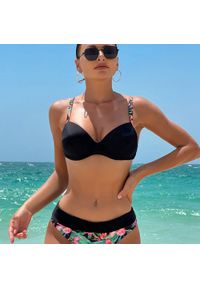 Intica - Kostium kąpielowy dwuczęściowy push-up z kwiatowym wzorem Dominike. Kolor: wielokolorowy. Materiał: materiał. Wzór: kwiaty #2