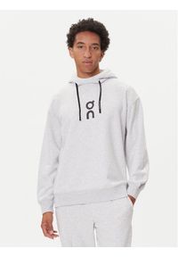On Bluza Club Hoodie 1ME1003 Szary Relaxed Fit. Kolor: szary. Materiał: bawełna