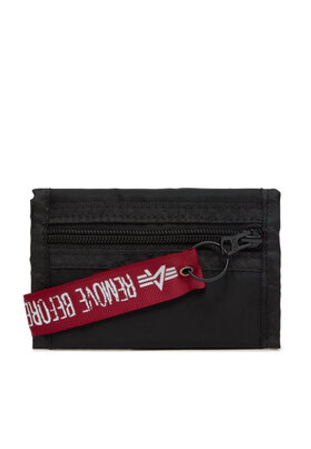 Alpha Industries Portfel Crew Wallet II 146940 03 Czarny. Kolor: czarny. Materiał: materiał