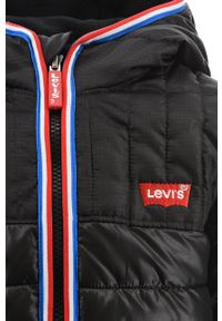 Levi's® - Levi's kurtka dziecięca kolor czarny. Okazja: na spotkanie biznesowe, na co dzień. Typ kołnierza: kaptur. Kolor: czarny. Styl: biznesowy, casual #3