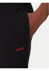 Hugo - HUGO Spodnie dresowe Austin 50532012 Czarny Regular Fit. Kolor: czarny. Materiał: bawełna #4