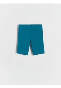 Reserved - Bawełniane kolarki - morski. Kolor: morski. Materiał: bawełna