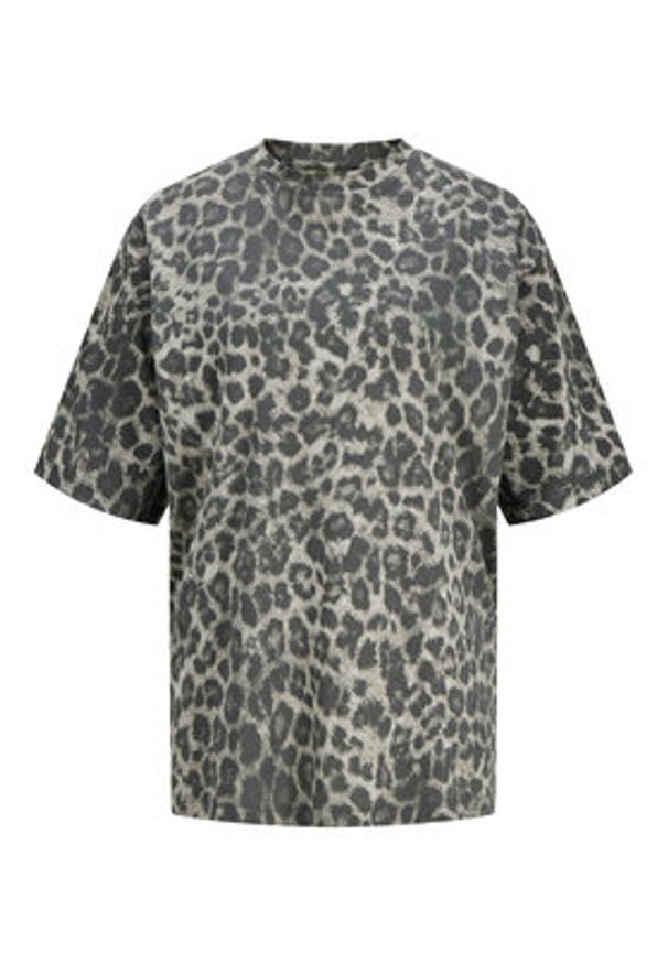 JJXX T-Shirt Andrea 12284102 Szary Loose Fit. Kolor: szary. Materiał: bawełna