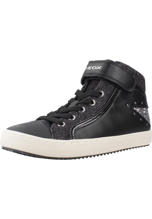 Geox - Buty GEOX J KALISPERA GIRL M Czarny. Kolor: czarny. Materiał: syntetyk, tkanina. Sport: turystyka piesza