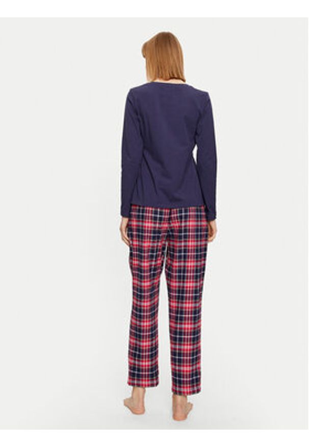 SELMARK - Selmark Piżama The Big Family P7275 Granatowy Regular Fit. Kolor: niebieski. Materiał: bawełna
