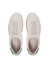 Calvin Klein Sneakersy Low Cupsole Laceup Su HM0HM01946 Beżowy. Kolor: beżowy. Materiał: zamsz, skóra #4