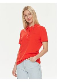 Lacoste Polo PF5462 Czerwony Regular Fit. Typ kołnierza: polo. Kolor: czerwony. Materiał: bawełna