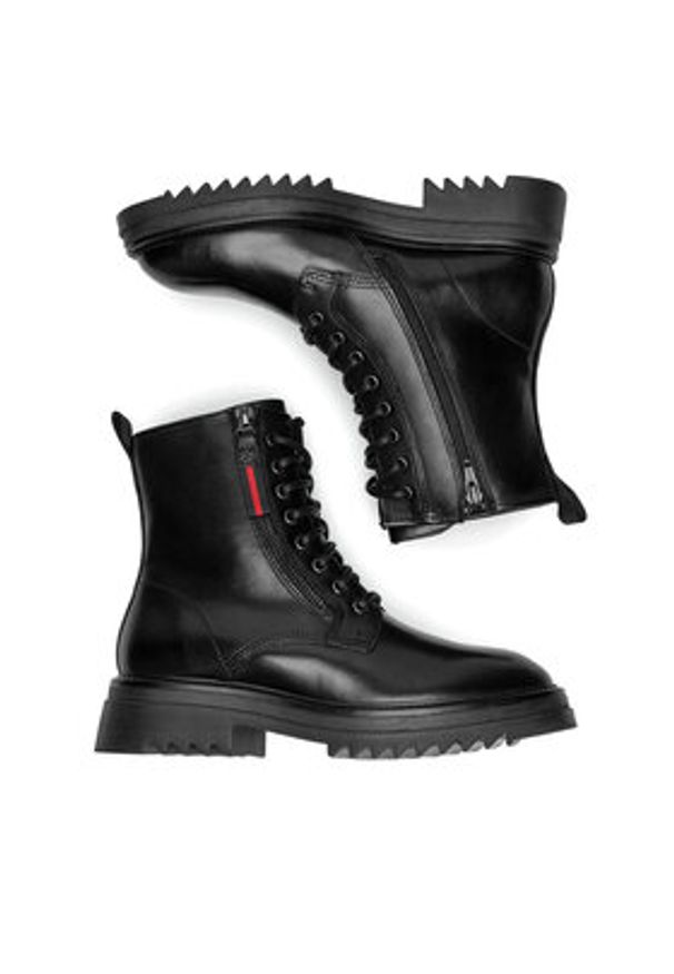 Lasocki Trzewiki WB-LOREDANA-18 Czarny. Kolor: czarny. Materiał: skóra