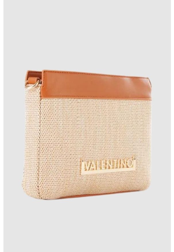 Valentino by Mario Valentino - VALENTINO Brązowa torebka Copacaban Crossbody. Kolor: brązowy. Wzór: paski