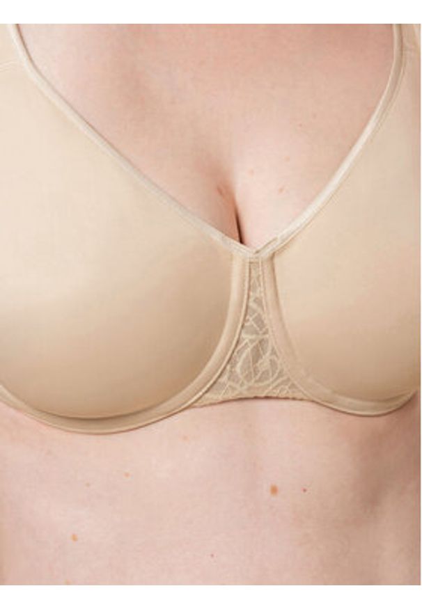 Triumph Biustonosz z fiszbiną Comfort Minimizer 10166827 Beżowy. Kolor: beżowy. Materiał: syntetyk
