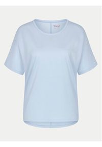 Triumph Koszulka piżamowa Mix & Match 10218281 Błękitny Relaxed Fit. Kolor: niebieski. Materiał: bawełna