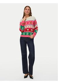 Vero Moda Sweter New Christmas 10334011 Kolorowy Regular Fit. Materiał: syntetyk. Wzór: kolorowy #3