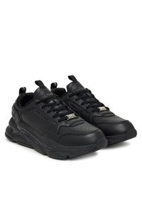 Plein Sport Sneakersy FAES USC0855 SLE004N Czarny. Kolor: czarny. Materiał: materiał #6