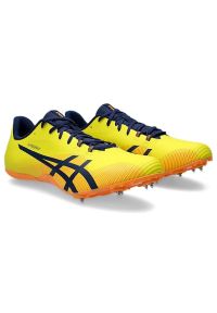 Buty kolce Asics Hypersprint 8 1093A197 750 żółte. Kolor: żółty. Materiał: syntetyk. Szerokość cholewki: normalna. Sport: bieganie #3