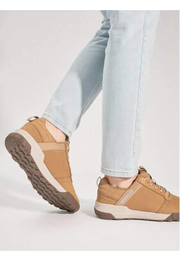 CATerpillar Sneakersy Hex Ready Low P726017 Brązowy. Kolor: brązowy. Materiał: skóra, nubuk