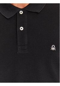 United Colors of Benetton - United Colors Of Benetton Polo 3089J3204 Czarny Regular Fit. Typ kołnierza: polo. Kolor: czarny. Materiał: bawełna #5