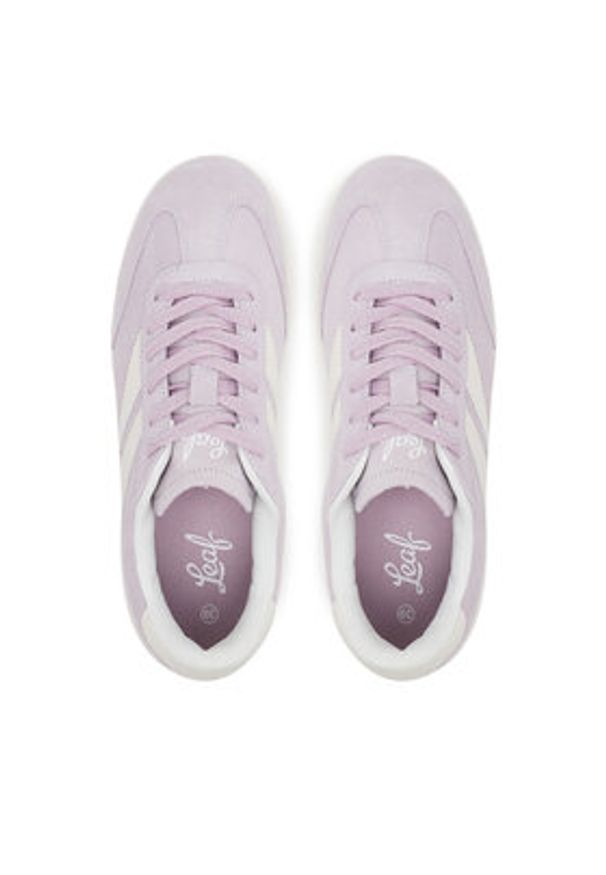 Leaf Sneakersy LAKKA301R Fioletowy. Kolor: fioletowy. Materiał: zamsz, skóra