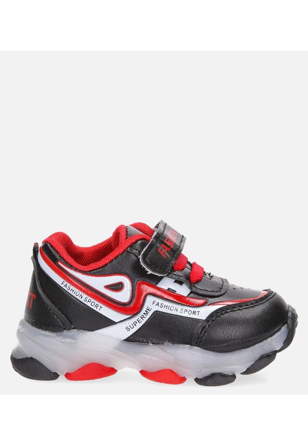 Casu - Czarne buty sportowe casu 20x3/m. Kolor: czerwony, wielokolorowy, czarny