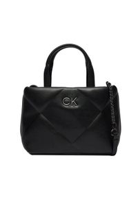 Calvin Klein Torebka Re-Lock Quilt Tote Mini K60K611340 Czarny. Kolor: czarny. Materiał: skórzane #1