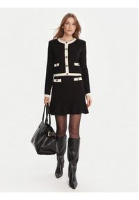 Gaudi Kardigan 521FD53038 Czarny Regular Fit. Kolor: czarny. Materiał: wiskoza #4