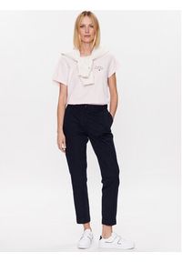 TOMMY HILFIGER - Tommy Hilfiger T-Shirt UW0UW04525 Różowy Regular Fit. Kolor: różowy. Materiał: bawełna #4