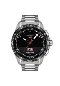Zegarek Męski TISSOT Connect Solar T-TOUCH T121.420.44.051.00. Rodzaj zegarka: cyfrowe. Materiał: koronka. Styl: casual, klasyczny, sportowy