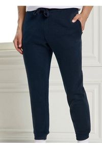 Sinsay - Spodnie dresowe - granatowy. Kolor: niebieski. Materiał: dresówka
