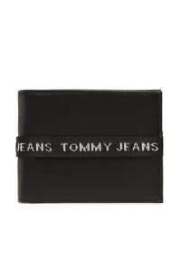 Duży Portfel Męski Tommy Jeans. Kolor: czarny