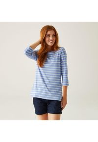 Regatta - Bayletta damska bluzka 3/4. Kolor: niebieski. Długość rękawa: długi rękaw. Długość: długie. Sport: turystyka piesza #1