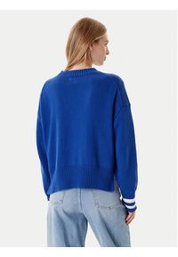 Guess Jeans Kardigan W4BR81 Z3HM1 Niebieski Regular Fit. Kolor: niebieski. Materiał: bawełna