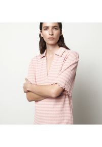 Reserved - Bluzka oversize - Różowy. Kolor: różowy